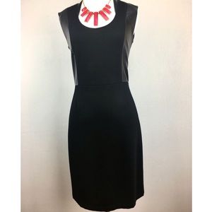 Kenneth Cole Black faux leather accents dress (6)